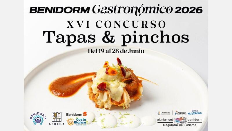 Cartel XVI Concurso de Tapas y Pinchos de Benidorm 2026